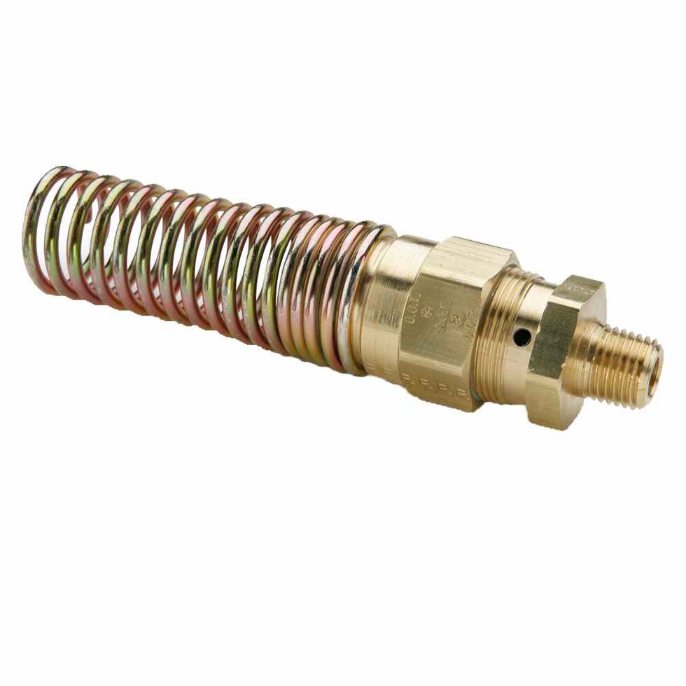 Hose to Pipe Connector with Spring Guard Air Brake Hose End
